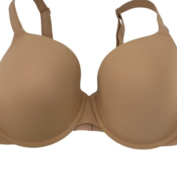 Wacoal Women Tshirt Bra Beige Underwire Full Coverage SZ 38DD Ultimate Comfort - Picture 10 of 12